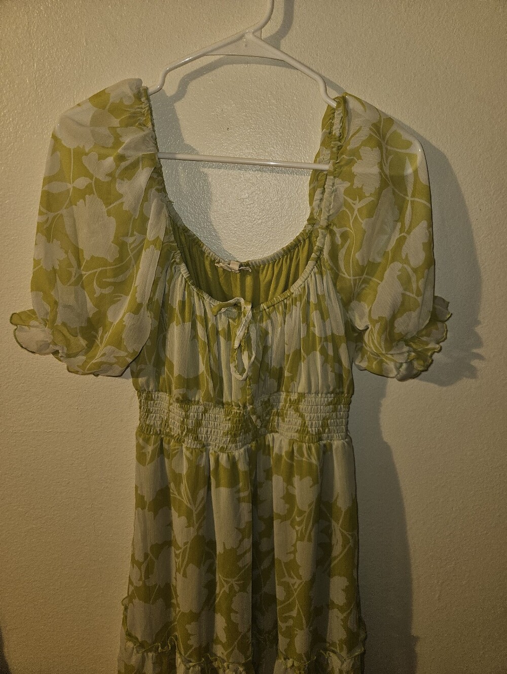 Blush Womans Green Floral Maxi Dress Size L